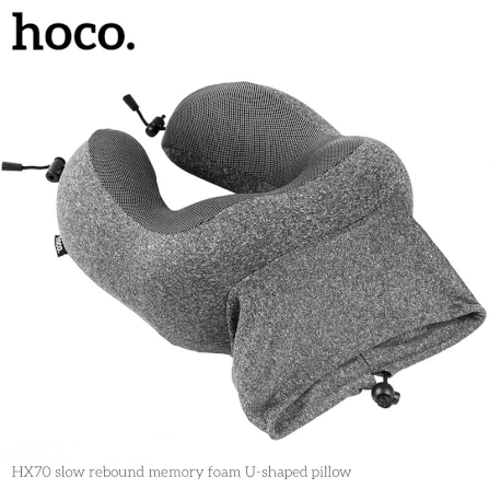 หมอนรองคอ HOCO HX70 เมมโมรี่โฟม ทรงตัว U รองรับต้นคอ 360° พับเก็บได้ พร้อมถุงสำหรับพกพา_5